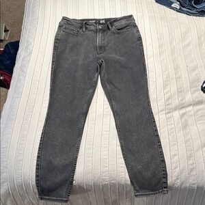 black womens jeans